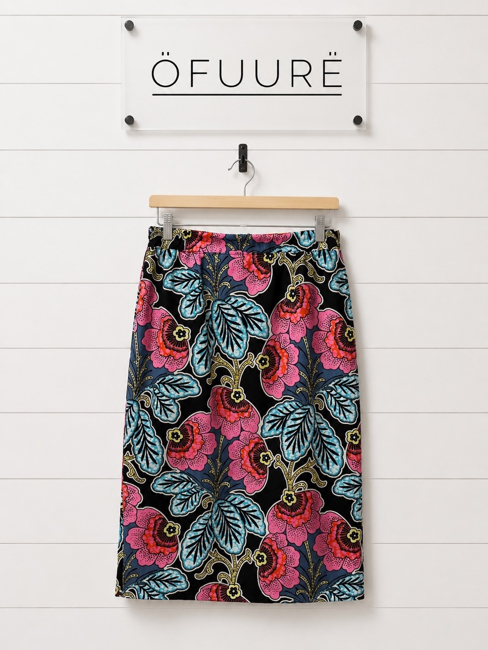 ÖFUURË by Tehilah African Print Pencil Skirt Size S